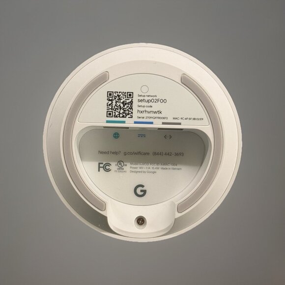 Google WIFI Access Point Router GJ2CQ WIFI Google Mesh w/ Power Cord - Picture 4 of 10
